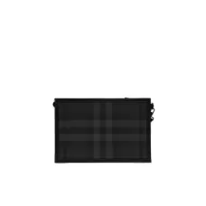 Burberry Frame Logo Plaque Checked Clutch Bag