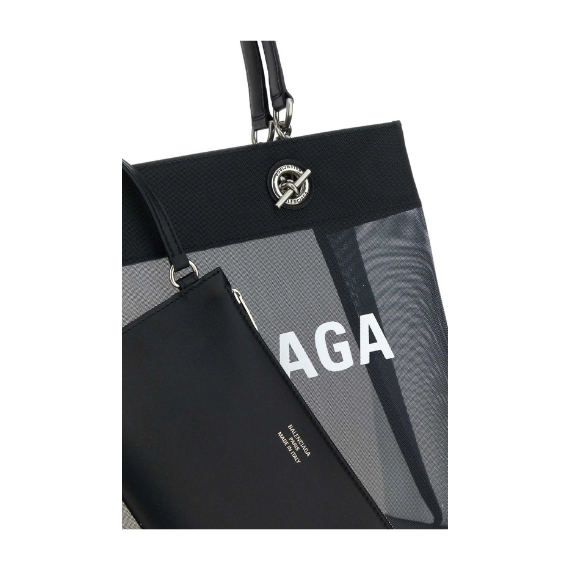 Balenciaga Logo Printed Medium Tote Bag