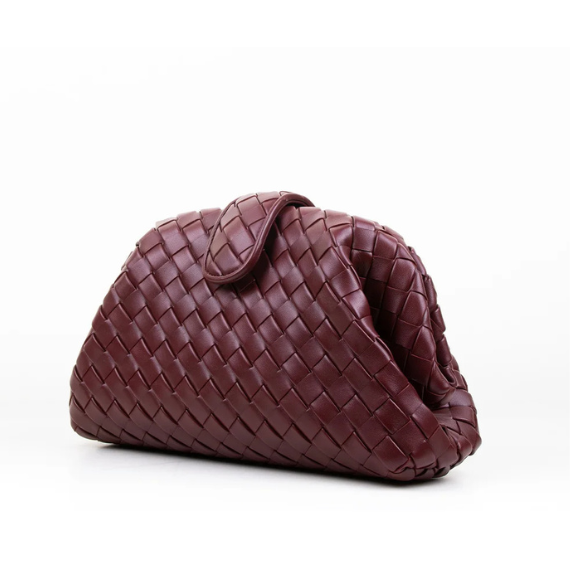 Bottega Veneta Woven Detailed Clutch Bag