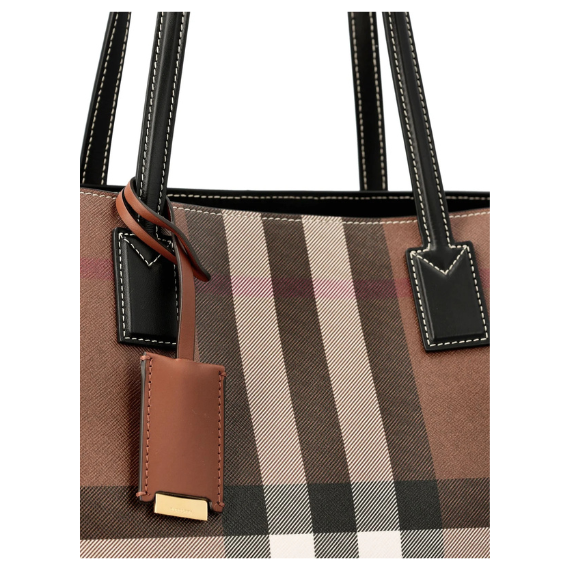Burberry Check Printed Tote Bag