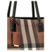 Burberry Check Printed Tote Bag