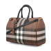 Burberry Checked Pattern Bowling Bag