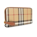 Burberry Burberry Checked All-Around Zip-Up Wallet