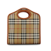 Burberry Hollow-Handle Checkered Mini Tote Bag