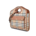 Burberry Hollow-Handle Checkered Mini Tote Bag