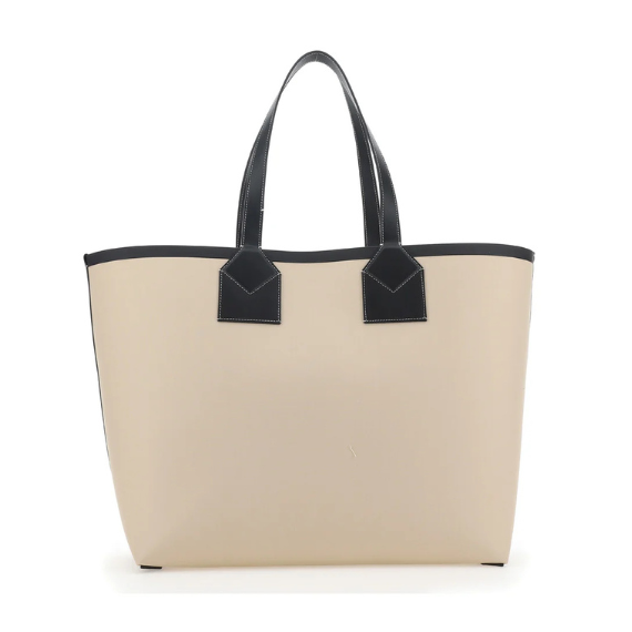 Burberry Logo Printed Large London Tote Bag
