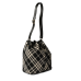 Burberry Medium Check Drawstring Bucket Bag