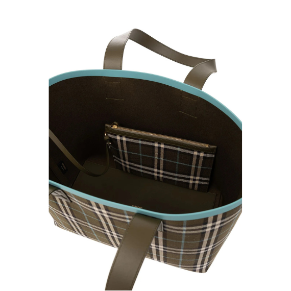 Burberry Medium London Vintage Checked Top Handle Bag