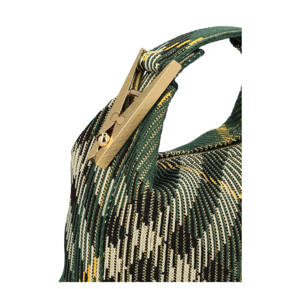 Burberry Peg Check-Pattern Zipped Mini Shoulder Bag