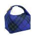 Burberry Medium Peg Check-Pattern Zipped Shoulder Bag
