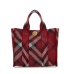 Burberry Mini Check Knitted Tote Bag