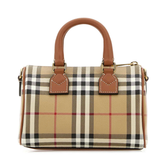 Burberry Checked Mini Bowling Bag