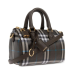 Burberry Mini Checked Zipped Bowling Bag