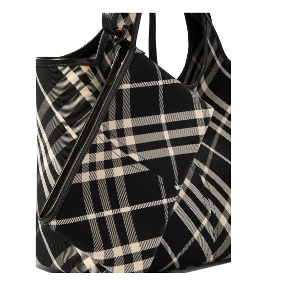Burberry Nova Checked Top Handle Bag