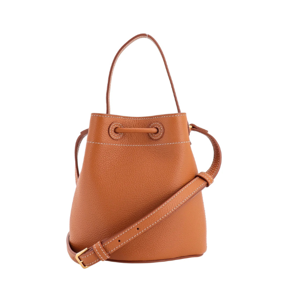Burberry TB Monogram Plaque Drawstring Bucket Bag
