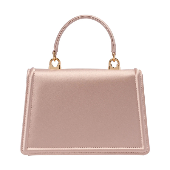 Dolce & Gabbana Foldover Top Small Satin Devotion Bag