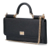 Dolce & Gabbana Logo Plaque Foldover Top Clutch Bag