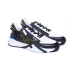 Fendi Flow leather and jacquard fabric sneakers