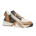 Fendi Flow Sneakers Brown leather and brown FF jacquard running shoes