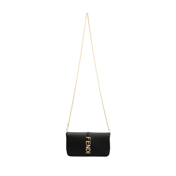 Fendi Fendi Fendigraphy Logo Lettering Chain-Link Wallet