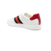 Gucci Ace web-trim leather sneakers