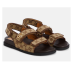 Gucci Double G canvas sandals