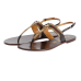  Gucci Leather-trimmed thong sandals - סנדלי גוצי 