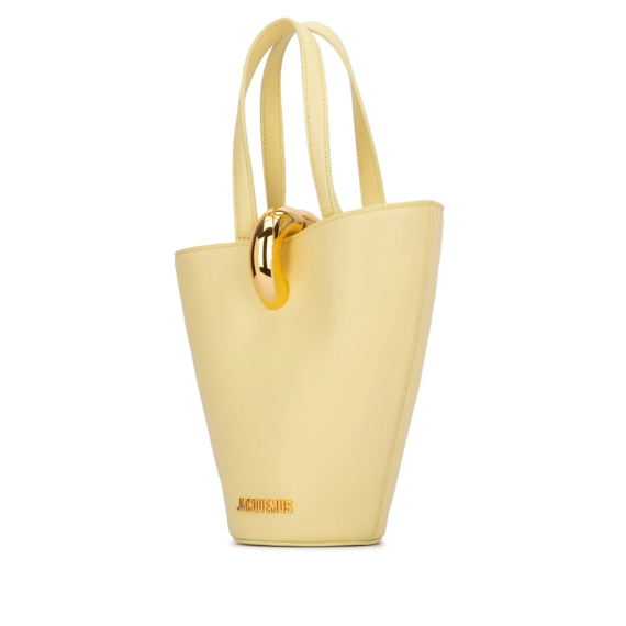 Jacquemus Le Petit Bambola Asymmetric Mini Bucket Bag
