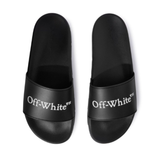 Off-White Bookish logo-print slides