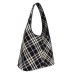 Burberry Check Pattern Large Shoulder Bag