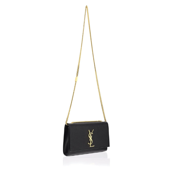 Saint Laurent Kate Logo Plaque Small Crossbody Bag