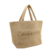 Saint Laurent Large Logo Embroidered Raffia Tote Bag