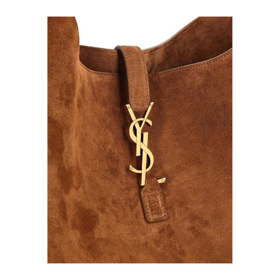 Saint Laurent Le 5 À 7 Logo Plaque Hobo Bag