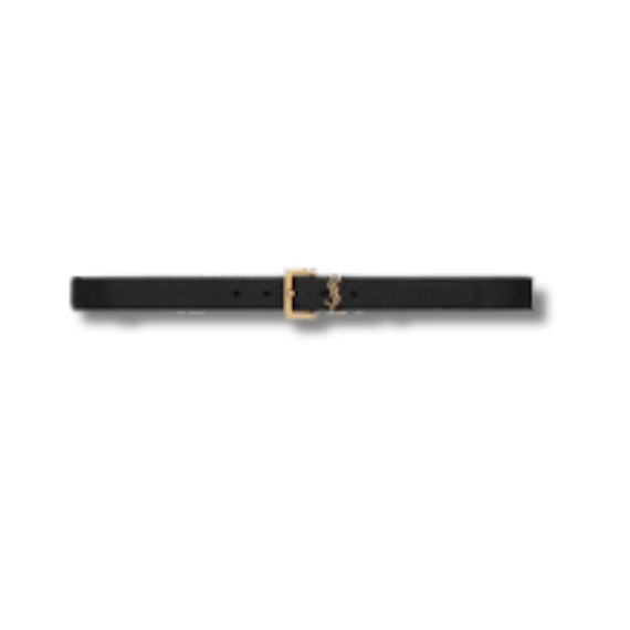Saint Laurent Saint Laurent Logo Plaque Belt