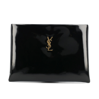Saint Laurent Logo Plaque Large Clutch Bag