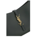 Saint Laurent Logo Plaque Zip-Up Shoulder Bag