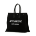 Saint Laurent Rive Gauche Logo Printed Tote Bag