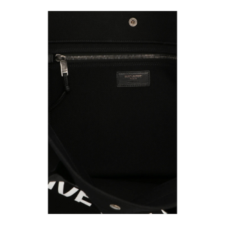 Saint Laurent Rive Gauche Logo Printed Tote Bag