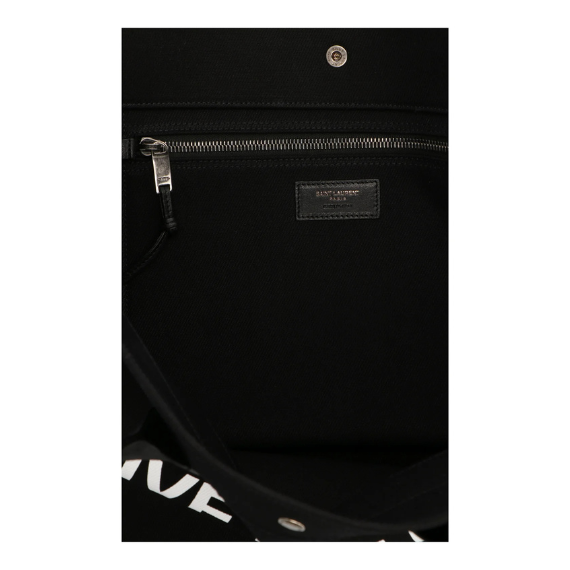 Saint Laurent Rive Gauche Logo Printed Tote Bag