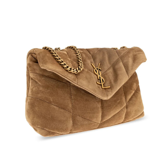 Saint Laurent Toy Puffer Logo Plaque Shoulder Bag