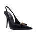 Versace Versace Gianni Pointed-Toe Slingback Pumps